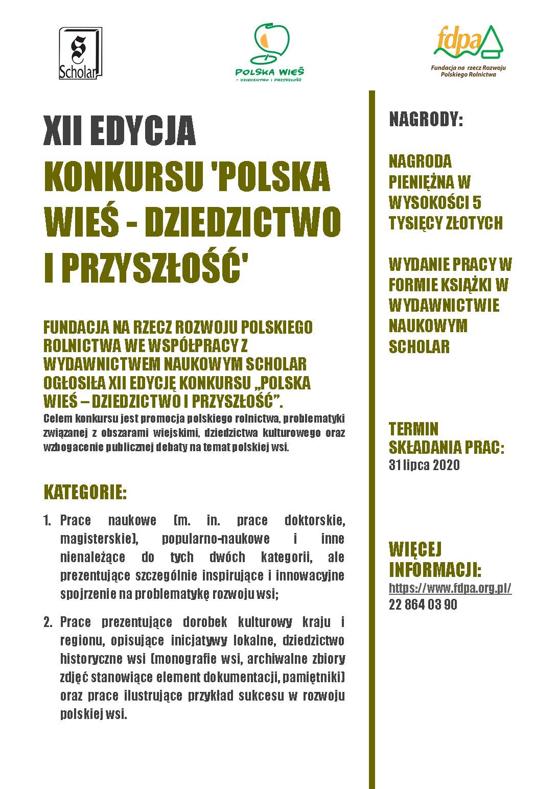 Plakat Polska Wieś FDPA
